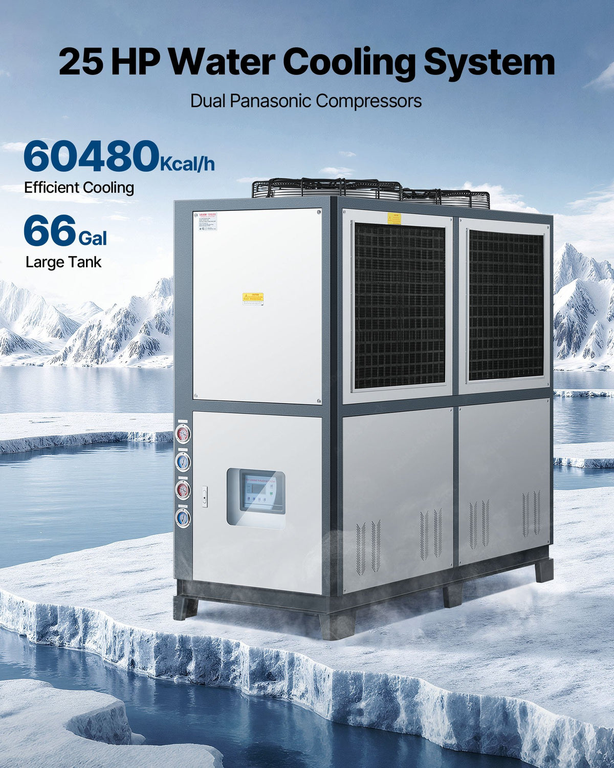 VEVOR Air-Cooled Industrial Chiller - Select Your Configuration - FLSGYLSJ20LDTAHJ1001V8 - view 2