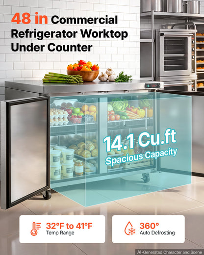 VEVOR Sandwich Prep - Select Your Configuration - FLWSLZGZT129CSXB6002V1 - view 2