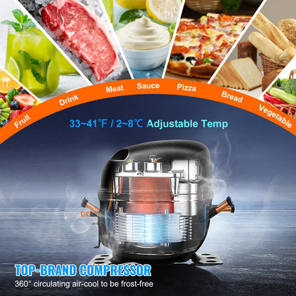 VEVOR Sandwich Prep - Select Your Configuration - FLWSLZGZT20CUTCS6V1 - view 3