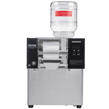 VEVOR Commercial Snowflake Ice Machine, 176.4LBS/24H Snowflake Ice Maker, Stainless Steel Ice Shaver Machine, Electric Snow Cone Maker, Air Cooling System for Rapid Heat Dissipation, for Bakery, Cafe - FLXNBJFLLEDPEG7B6V1 - view 10