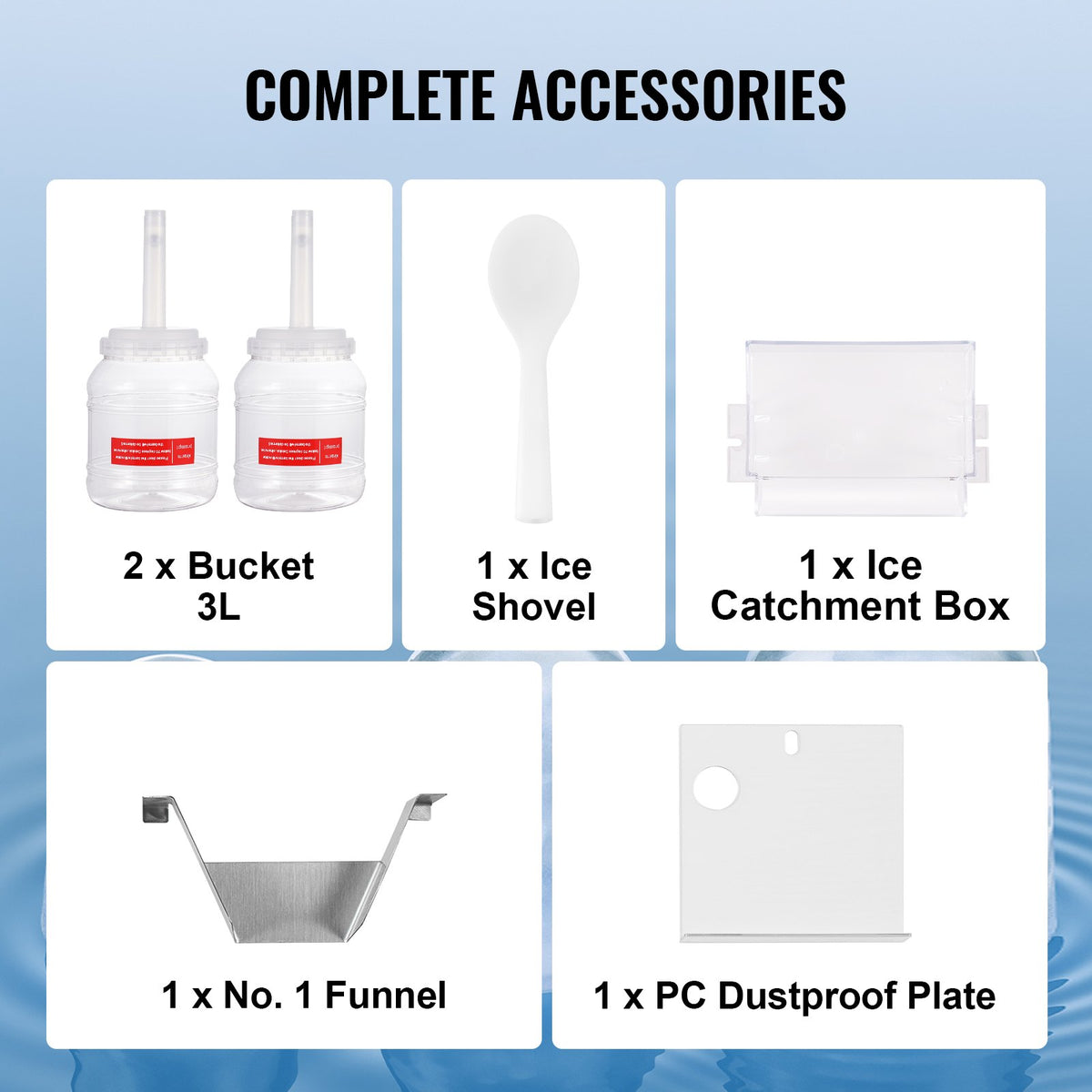 VEVOR Commercial Snowflake Ice Machine, 375LBS/24H Snowflake Ice Maker, Stainless Steel Ice Shaver Machine, Electric Snow Cone Maker, Air Cooling System for Rapid Heat Dissipation, for Bakery, Cafe - FLXNBJFLLEDPXZ9CHV1 - view 7