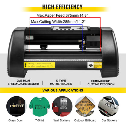 8 in 1 Heat Press 12"x15" Sublimation Machine +14" Vinyl Cutter Cutting Plotter - FM1181THJKZJ-375SV1 - view 3