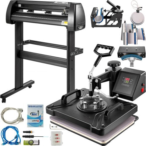 VEVOR 8 In 1 Heat Press Sublimation Machine & 28" Vinyl Cutter Cutting Plotter - FM1181THJKZJ-720SV1 - view 1