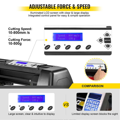 VEVOR 8 In 1 Heat Press Sublimation Machine & 28" Vinyl Cutter Cutting Plotter - FM1181THJKZJ-720SV1 - view 2