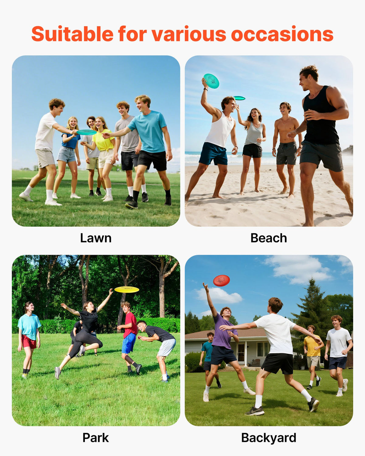 VEVOR Disc Golf Set, 6 PCS Flying Discs for Beginners, Disc Golf Starter Set, with Putter, Mid-Range, Driver, Including Mini Marker, Portable Backpack, for Outdoor Backyard, Lawn, Beach, and Park - FPGEFRMTZRMTR8JK5001V0 - view 7