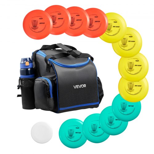 VEVOR Disc Golf Set, 12 PCS Flying Discs for Beginners, Disc Golf Starter Set, with Putter, Mid-Range, Driver, Including Mini Marker, Portable Backpack, for Outdoor Backyard, Lawn, Beach, and Park - FPGEFRMTZRMTVS70H001V0 - view 2