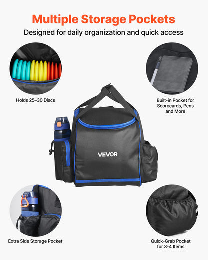 VEVOR Disc Golf Set, 12 PCS Flying Discs for Beginners, Disc Golf Starter Set, with Putter, Mid-Range, Driver, Including Mini Marker, Portable Backpack, for Outdoor Backyard, Lawn, Beach, and Park - FPGEFRMTZRMTVS70H001V0 - view 5