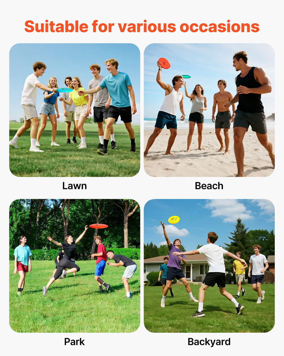 VEVOR Disc Golf Set, 12 PCS Flying Discs for Beginners, Disc Golf Starter Set, with Putter, Mid-Range, Driver, Including Mini Marker, Portable Backpack, for Outdoor Backyard, Lawn, Beach, and Park - FPGEFRMTZRMTVS70H001V0 - view 7