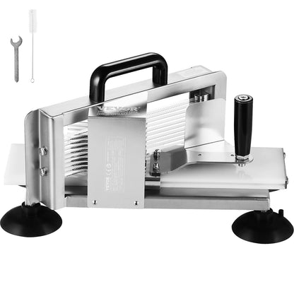 VEVOR Commercial Tomato Slicer, 1/4 inch Tomato Cutter Slicer, Stainless Steel Heavy Duty Tomato Slicer Machine, Manual Tomato Slicer with Non-slip Feet