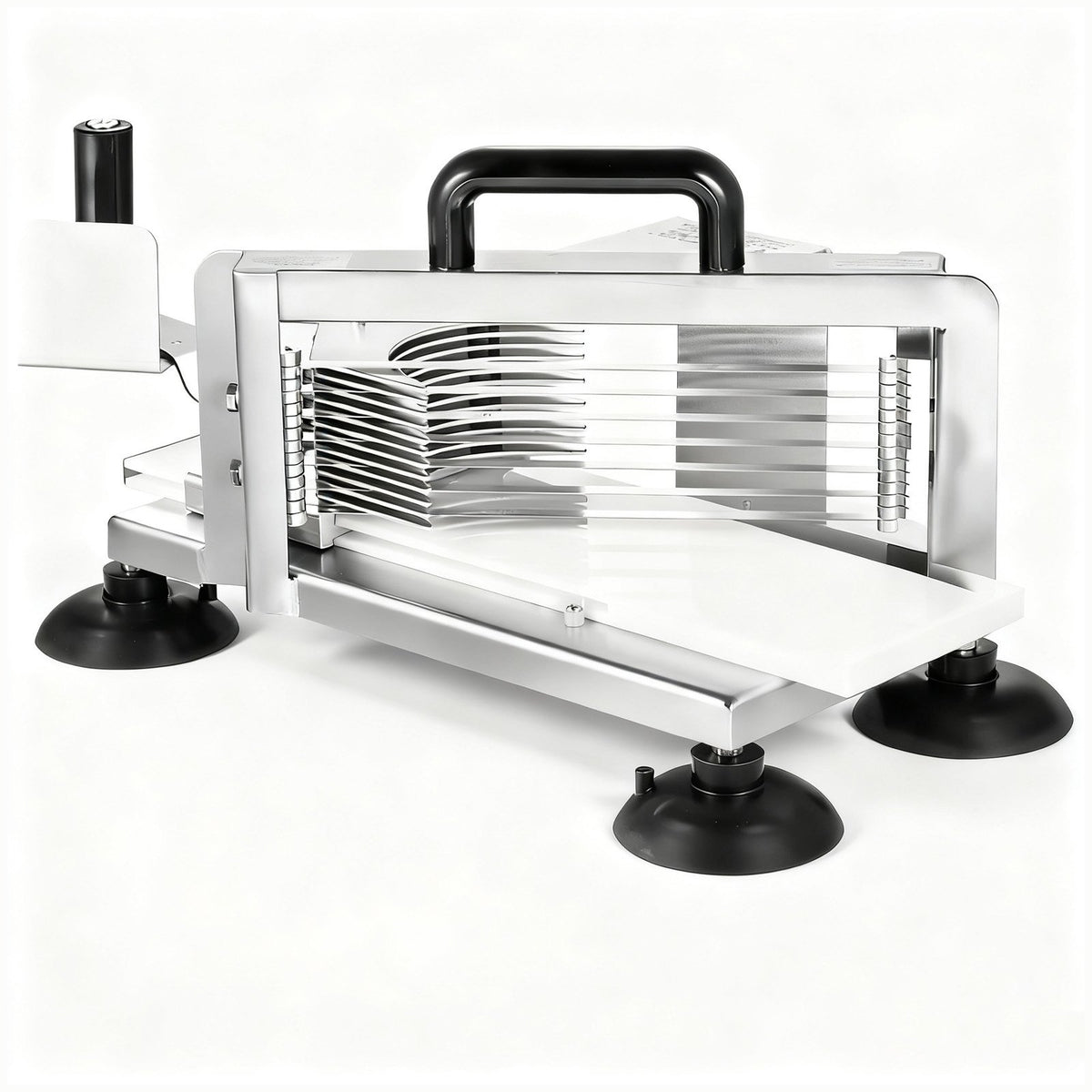 VEVOR Commercial Tomato Slicer, 3/8 inch Tomato Cutter Slicer, Stainless Steel Heavy Duty Tomato Slicer Machine, Manual Tomato Slicer with Non-slip Feet, for Cutting Tomatoes, Cucumbers, Bananas - FQQPJZTS38INFK220V0 - view 1