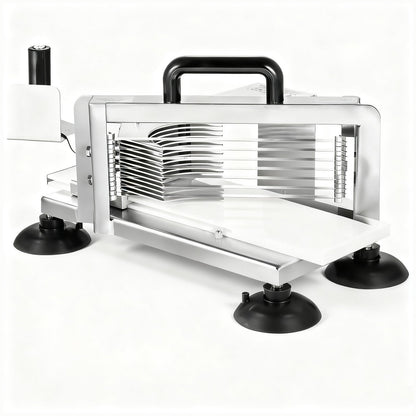 VEVOR Commercial Tomato Slicer, 3/8 inch Tomato Cutter Slicer, Stainless Steel Heavy Duty Tomato Slicer Machine, Manual Tomato Slicer with Non-slip Feet, for Cutting Tomatoes, Cucumbers, Bananas - FQQPJZTS38INFK220V0 - view 1