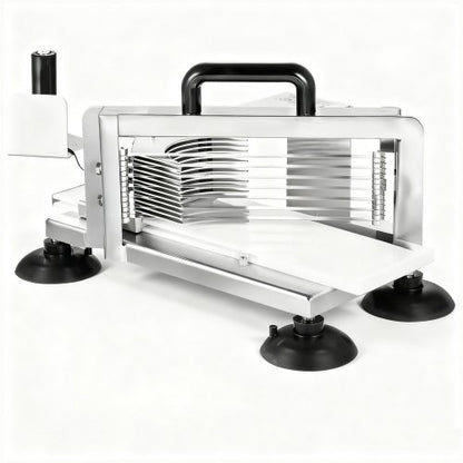VEVOR Commercial Tomato Slicer, 3/8 inch Tomato Cutter Slicer, Stainless Steel Heavy Duty Tomato Slicer Machine, Manual Tomato Slicer with Non-slip Feet, for Cutting Tomatoes, Cucumbers, Bananas - FQQPJZTS38INFK220V0 - view 2