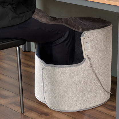VEVOR Under Desk Space Heater,Rollable Foot Warmer Portable for Home&Office,Timer & Secure,Quiet for Legs,Ankles,Touch&Remote Control Personal Electric Round Surround Warming Pad,Over-Heat Protection - FRMFSJRQYXCKOX9F0001V1 - view 9