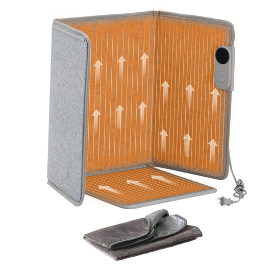 VEVOR Under Desk Space Heater,Foldble Foot Warmer Portable for Home&Office,Timer & Secure,Quiet for Legs,Ankles,Touch&Remote Control Personal Electric Wall Foot Warming Pad,Over-Heat Protection - FRMFSJRQZDSC6S0WS001V1 - view 1