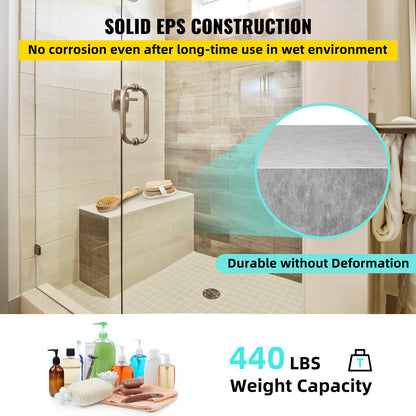 VEVOR Kerdi Board Shower Bench - Select Your Configuration - FSLYD48X16X20XC90V0 - view 3
