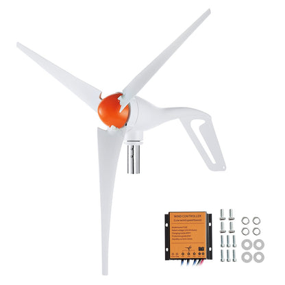VEVOR 500W Wind Turbine Generator, 12V Wind Turbine Kit, 3-Blade Wind Power Generator with MPPT Controller, Adjustable Windward Direction & 2.5m/s Start Wind Speed, Suitable for Home, Farm, RVs, Boats - FSSFLWLFDJ40F58LIV9 - view 1