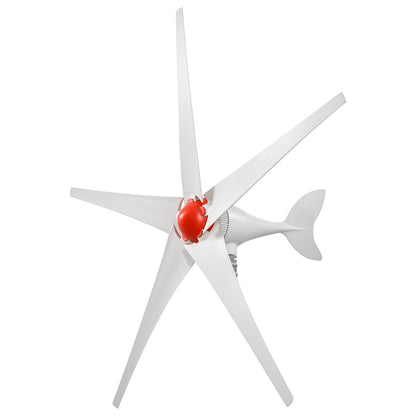 VEVOR 800W 12V Wind Turbine Generator, 5-Blade Wind Turbine Kit with Wind & Solar Hybrid Controller