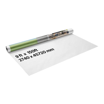VEVOR House Wrap, 9 x 150 ft, 0.13 mm Thick Vapor Barrier, Heavy Duty Plastic Sheeting for Tear-resistant, Drop Cloth Vapor Barrier Covering for Residential & Commercial Construction, White - FSTQM9FT150FSRA05001V0 - view 1