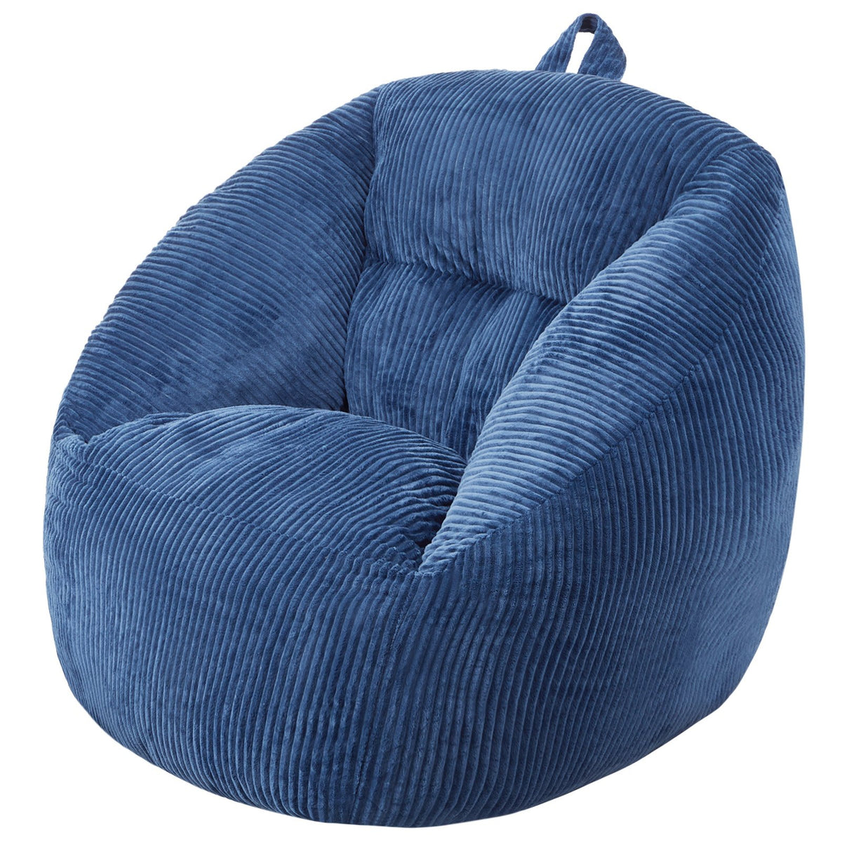 VEVOR Bean Bag Chair, 3 feet Bean Bag Chair with Soft Armrests and Storage Pocket, 25D Memory Foam Filled with Soft Teddy Velvet Cover, Bean Bag for Bedroom or Playroom, Blue - FSYXDDY3539ISF3TGV0 - view 10