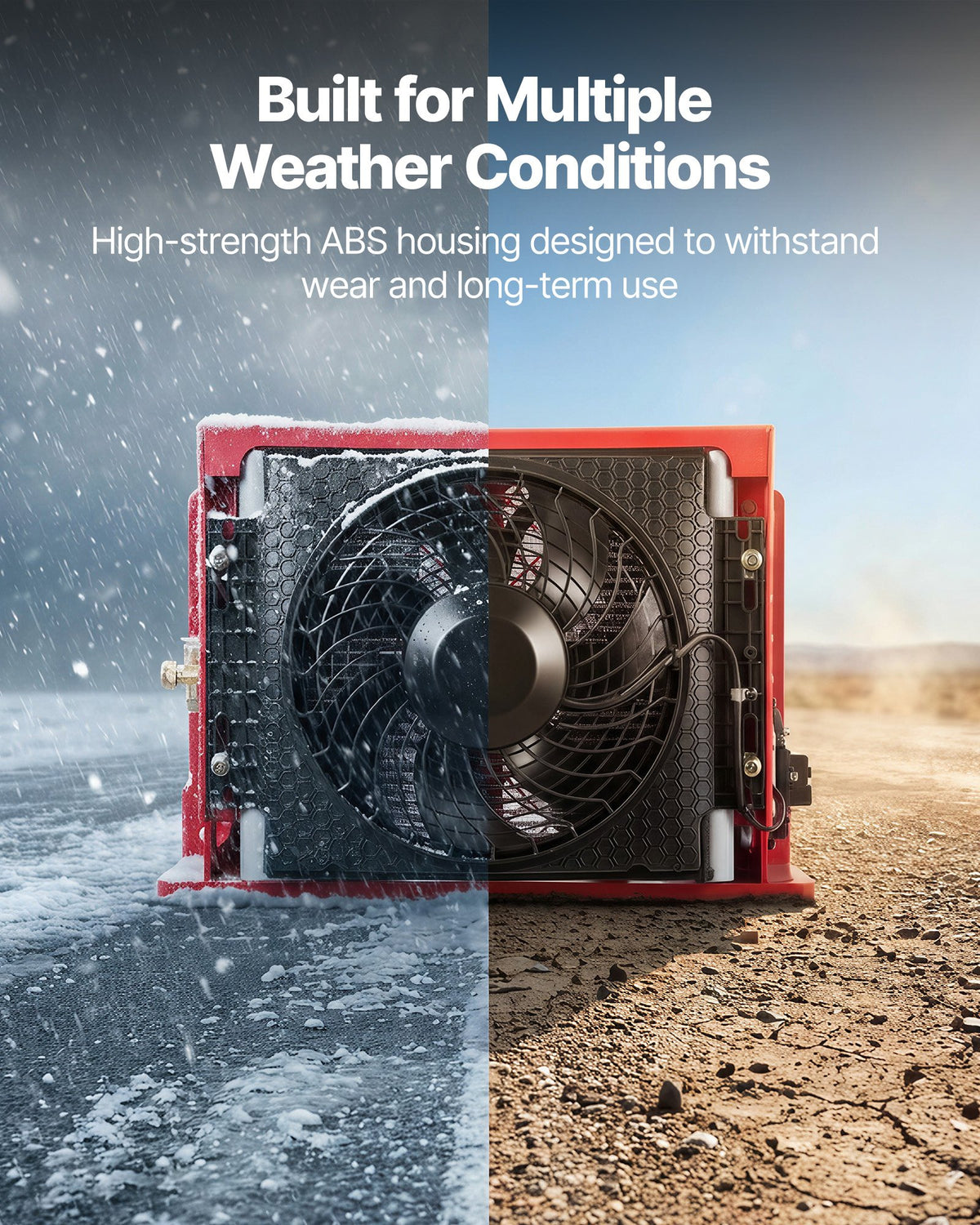 VEVOR Truck Air Conditioner, 12V 10000 BTU Mini Split AC Unit, 400 m³/h Airflow Cab Air Conditioner, Quiet A/C Unit Fast Cooling for Semi Truck, Camper