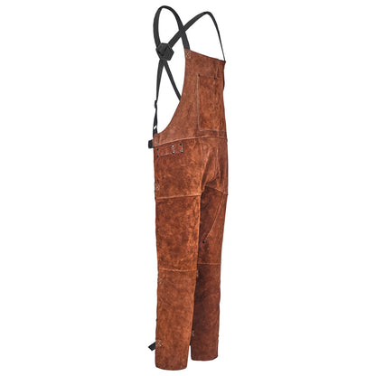 VEVOR Leather Welding Apron Split Leg, Heavy Duty Cowhide Flame Resistant Welding Pants for Men Women, Heat-Resistant Safety Apron with 3 Pockets for Woodworking, Gardening, Blacksmithing, XL-Size - FTWQFTWQNPFRF0HUL001V0 - view 10