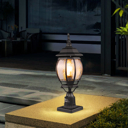 VEVOR 2 Pack Dusk to Dawn Outdoor Post Light, 20.87 in, Waterproof Lamp Post Light Fixtures with 5.5 in Pier Mount Base Glass Shade, Lightning-proof Exterior Pole Column Light for Patio Garden Pathway - FTYNHWZD2JZD98F8DV6 - view 9