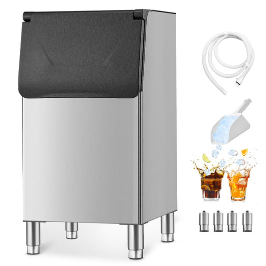 VEVOR Commercial Ice Maker Storage Bin, 300 LBS Capacity Ice-Bin, Commercial Ice Storage Bin with Adjustable Anti-slip Rubber Feet, Suitable for Restaurant Hotel and Beverage Shops - FTZBJBTBXG30I77ZC001V0 - view 1