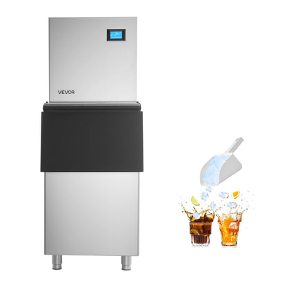 VEVOR Commercial Ice Maker Machine, 360LBS/24H Ice-Making Machine with 250LBS Large Storage Bin, Auto Self-Cleaning Ice Maker with Touchscreen for Bar Cafe Restaurant Business Commercial - FTZBJTJFB360LRGZU001V1 - view 10