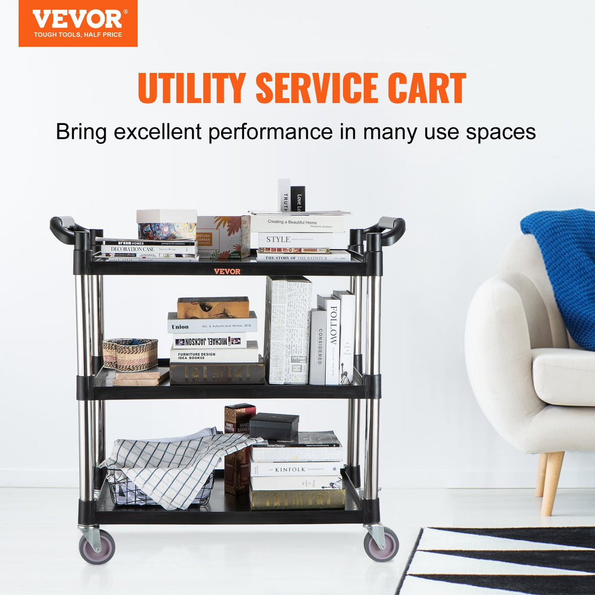 VEVOR Utility Carts - Select Your Configuration - FWT83X40X95CM1LXQV0 - view 2