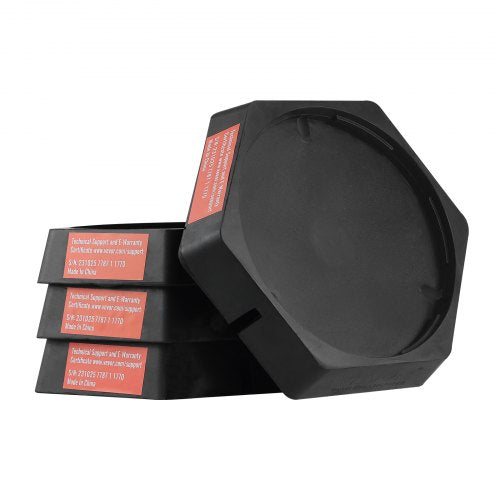 VEVOR RV Leveling Pads, 9 Inch Round Landing Feet, Permanent Attached Jack Stabilizers, Rubber Jack Pads, 5000 lbs Capacity per RV Jack Pad, 5th Wheels, Travel Trailers, Class A/C - FXBDSJT2YC00P6V1JV0 - view 1