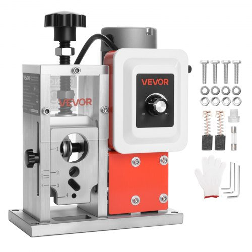 VEVOR Electric Wire Stripping Machine, 0.06-1.57 in, 400W Automatic Motorized Cable Stripper, 9.84 IPS (15 m/min) Wire Peeler with Blades, V-Shaped Rollers, Cooling Fan, for Scrap Copper Recycling - FXBXJDDDDCG4YEMI5V1 - view 2