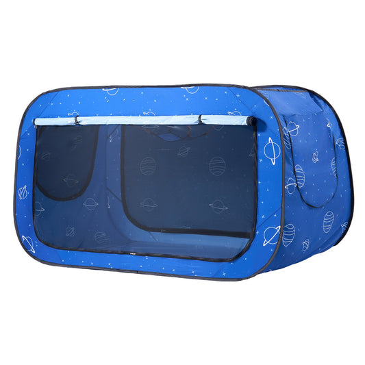 VEVOR Bed Tent, Pongee Fabric, 2 Doors Breathable Dream Tent with 0.33 in Fiber Poles on Bed Privacy, Full Size Block out Light Sleeping Bed Canopy, Fit for Kids Playhouse and Adults Sleeping Tent - FXCSZPSMLLM76FPA6V0 - view 1