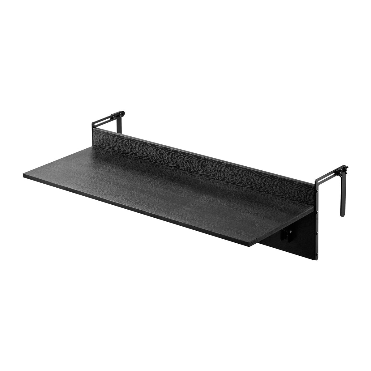 VEVOR Balcony Hanging Table, 12 x 32 in Folding Balcony Railing Table, Outdoor Balcony Bar Tables for Railings, 50 lbs Loading, Fit Railing from 1" to 4.3", Serving Tables for Patio & Deck - FXGZMZ12INCH6ROCDV0 - view 10
