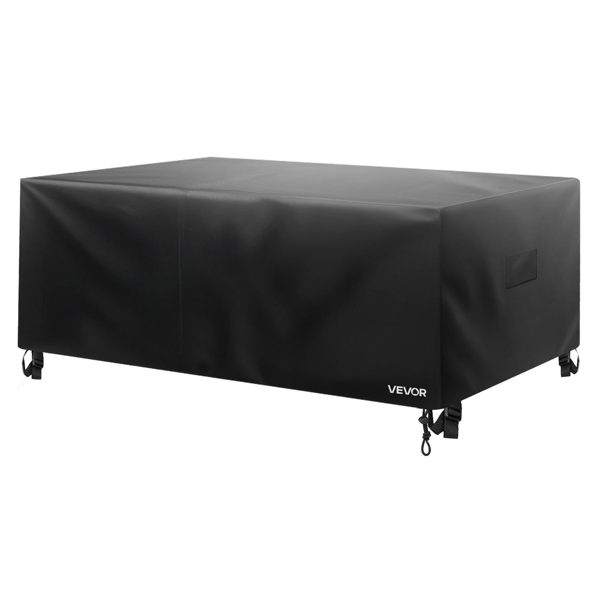 VEVOR Patio Furniture Cover, 420D Heavy Duty Waterproof Outdoor Dining Table and Chairs Cover, Large Rectangular Patio Table Covers with Air Vent for All Weather, 130L x 84W x 28H inch, Black - FXJJZNJB1308Q1CA8001V0 - view 10
