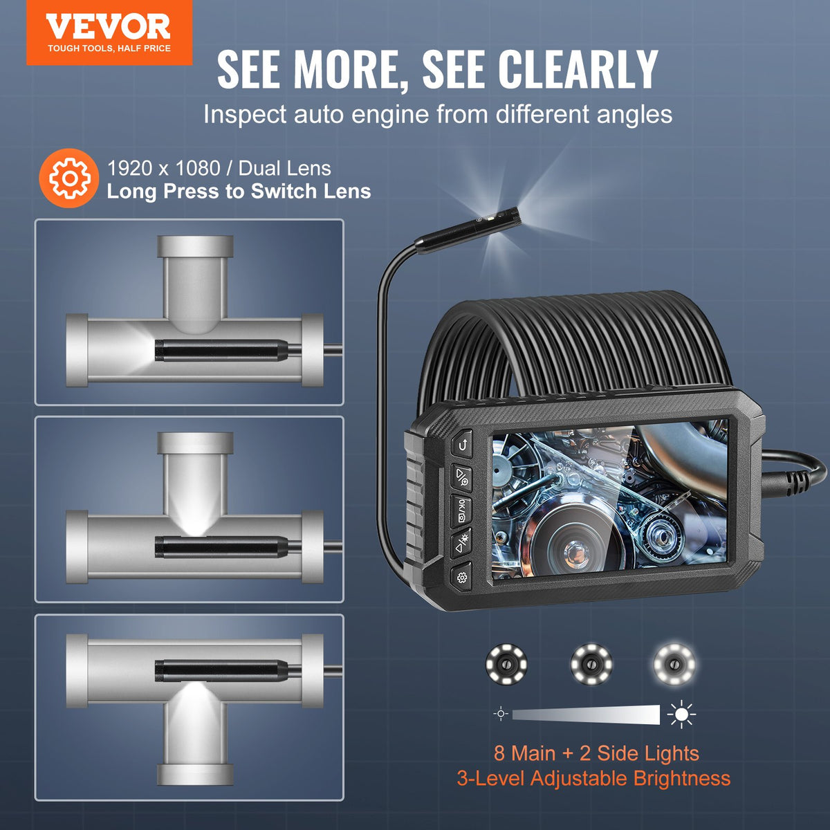 VEVOR Borescope - Select Your Configuration - FXKQXNKJDPM54DN8QV9 - view 2