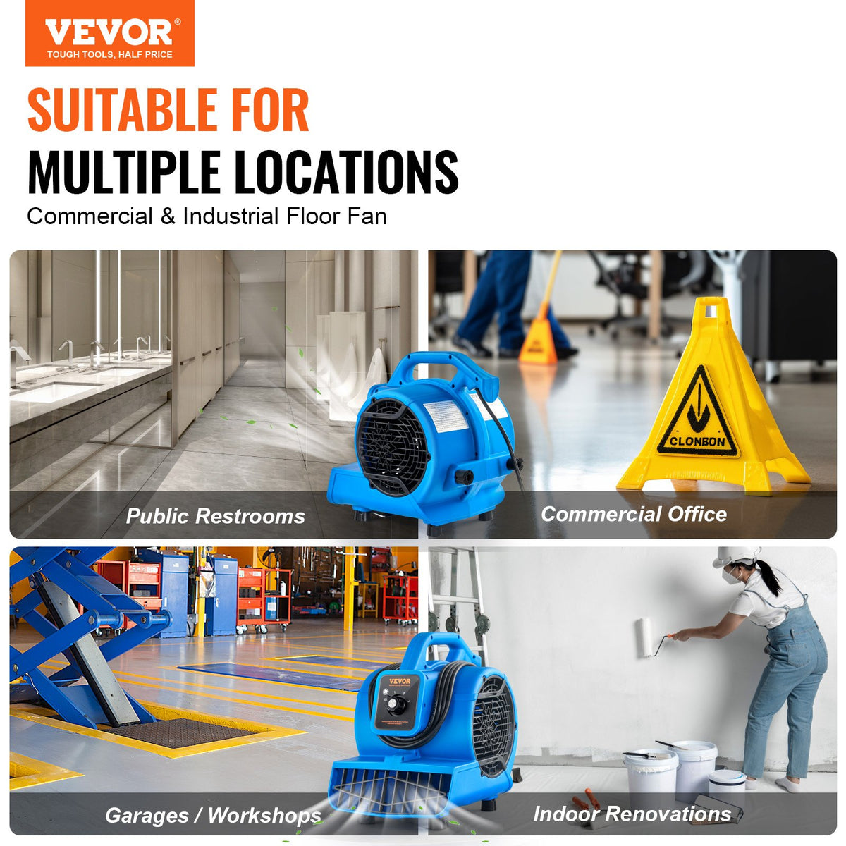 VEVOR Blower Fans - Select Your Configuration - FXZXDMGFJ130AAPPHV1 - view 2