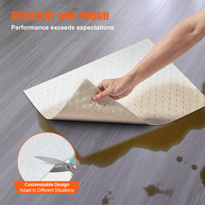 VEVOR Spill Absorbent Pads, Oil Absorbing Mat Absorbs up 20 Gal, 15" L x20" W Polypropylene Absorbent Pad for Oil Only, Oil Spill Mats Pack of 100 - FYCKZYPJXYXXGRMFBV0 - view 6