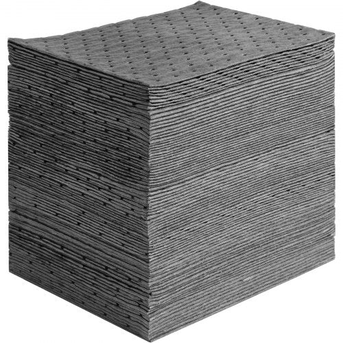 VEVOR Spill Absorbent Pads, Universal Absorbing Mat Absorbs up 12 Gal, 13" L x10" W Polypropylene Absorbent Pad for Oil, Water and Other Liquids, Pack of 100 - FYCKZYPTYXXS5YJ6NV0 - view 2