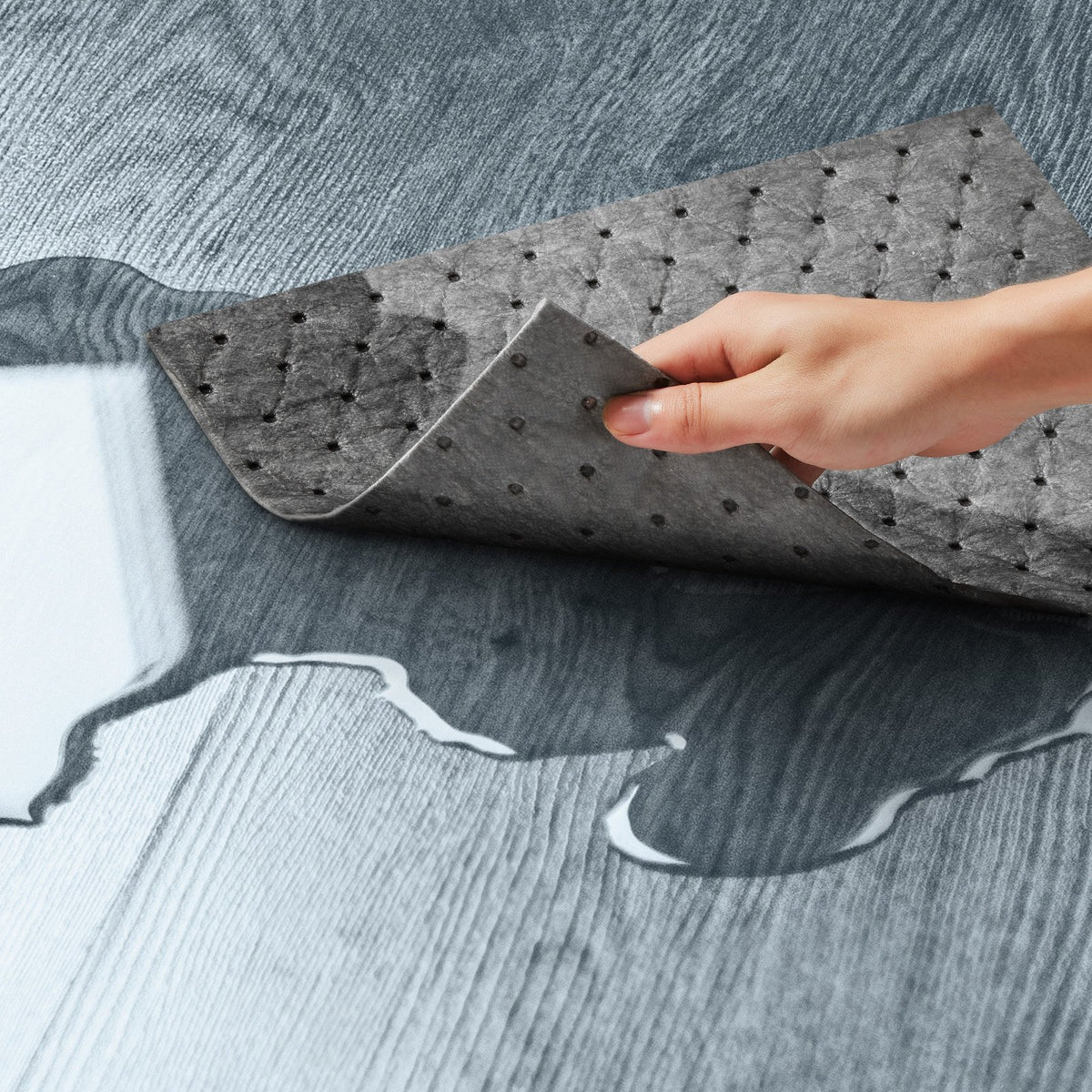 VEVOR Spill Absorbent Pads, Universal Absorbing Mat Absorbs up 12 Gal, 13" L x10" W Polypropylene Absorbent Pad for Oil, Water and Other Liquids, Pack of 100 - FYCKZYPTYXXS5YJ6NV0 - view 9