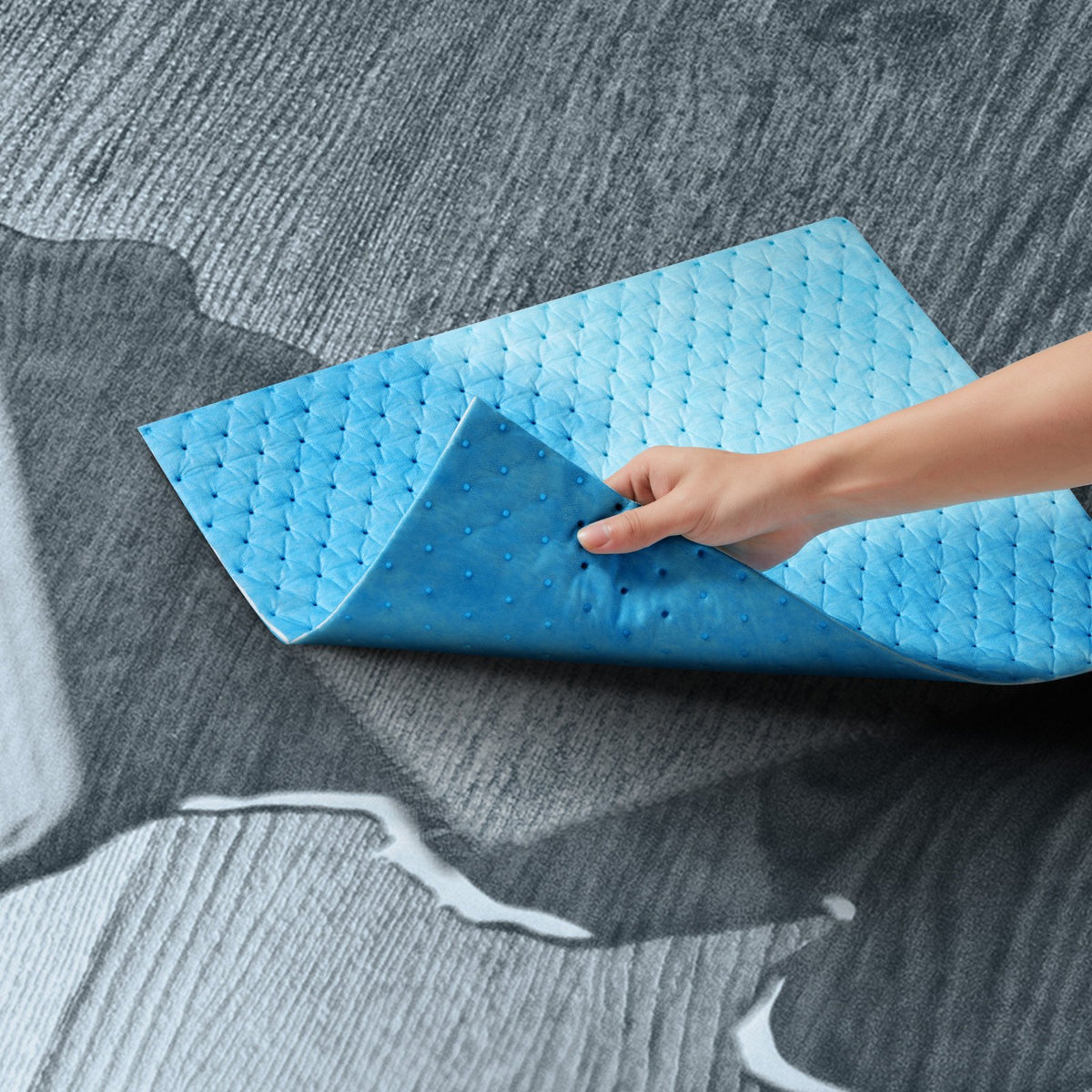 VEVOR Spill Absorbent Pads, Water Absorbing Mat Pad in Dispenser Box, 6 Gal Capacity, 15" L x19" W Polypropylene Absorbent Pad for Water, 30 pcs per Box - FYCKZYPXSXXSJ71XHV0 - view 9