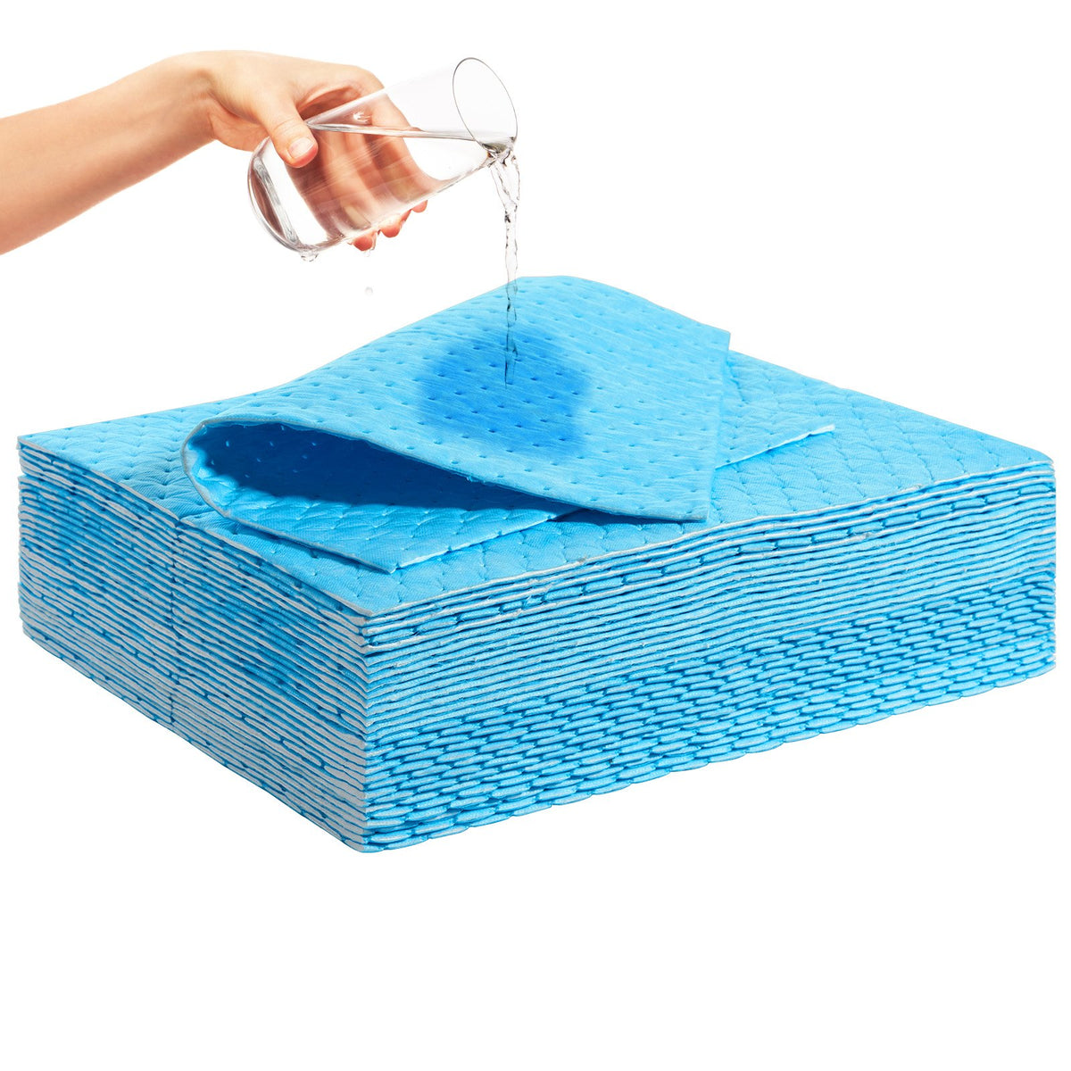 VEVOR Spill Absorbent Pads, Water Absorbing Mat Pad in Dispenser Box, 6 Gal Capacity, 15" L x19" W Polypropylene Absorbent Pad for Water, 30 pcs per Box - FYCKZYPXSXXSJ71XHV0 - view 10