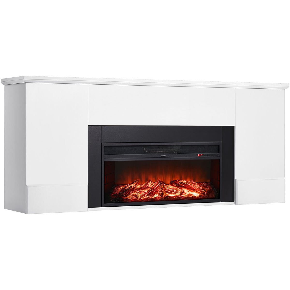 VEVOR 75 inch Freestanding Fireplaces, 1500W 5120BTU Fake Electric Fireplace Stove Heater with Mantel, Overheating Protection, Adjustable Flames,Timer, Remote, for Living Room,Bedroom,White - FZBL75INCHBSYOXBL001V1 - view 1