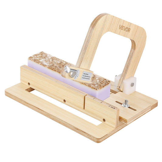 VEVOR Soap Cutter, 0-2 inch Adjustable Thickness, Wood Soap Slicer with Stainless Steel Adjustable Wire Tension, with Extra Wires, Multi Handmade Cutter for Candles, DIY Making Cutting Tool - FZQGQDDQG0008DAN3001V0 - view 1