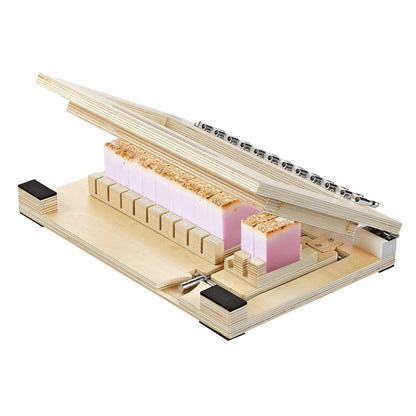 VEVOR Soap Cutter, Cut 1-12 Bars, Precisely and Accurately Cut 1" Bars, Wood Frame With Stainless Steel Wire, with Extra Wires, Multi Handmade Soap Wire Cutter for Candles, DIY Making Cutting Tool - FZQGQSLLJDDQRDDMX001V0 - view 1