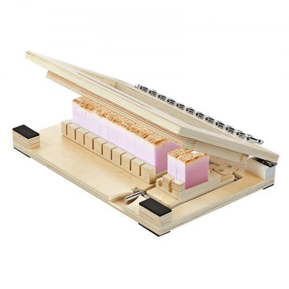 VEVOR Soap Cutter, Cut 1-12 Bars, Precisely and Accurately Cut 1" Bars, Wood Frame With Stainless Steel Wire, with Extra Wires, Multi Handmade Soap Wire Cutter for Candles, DIY Making Cutting Tool - FZQGQSLLJDDQRDDMX001V0 - view 2