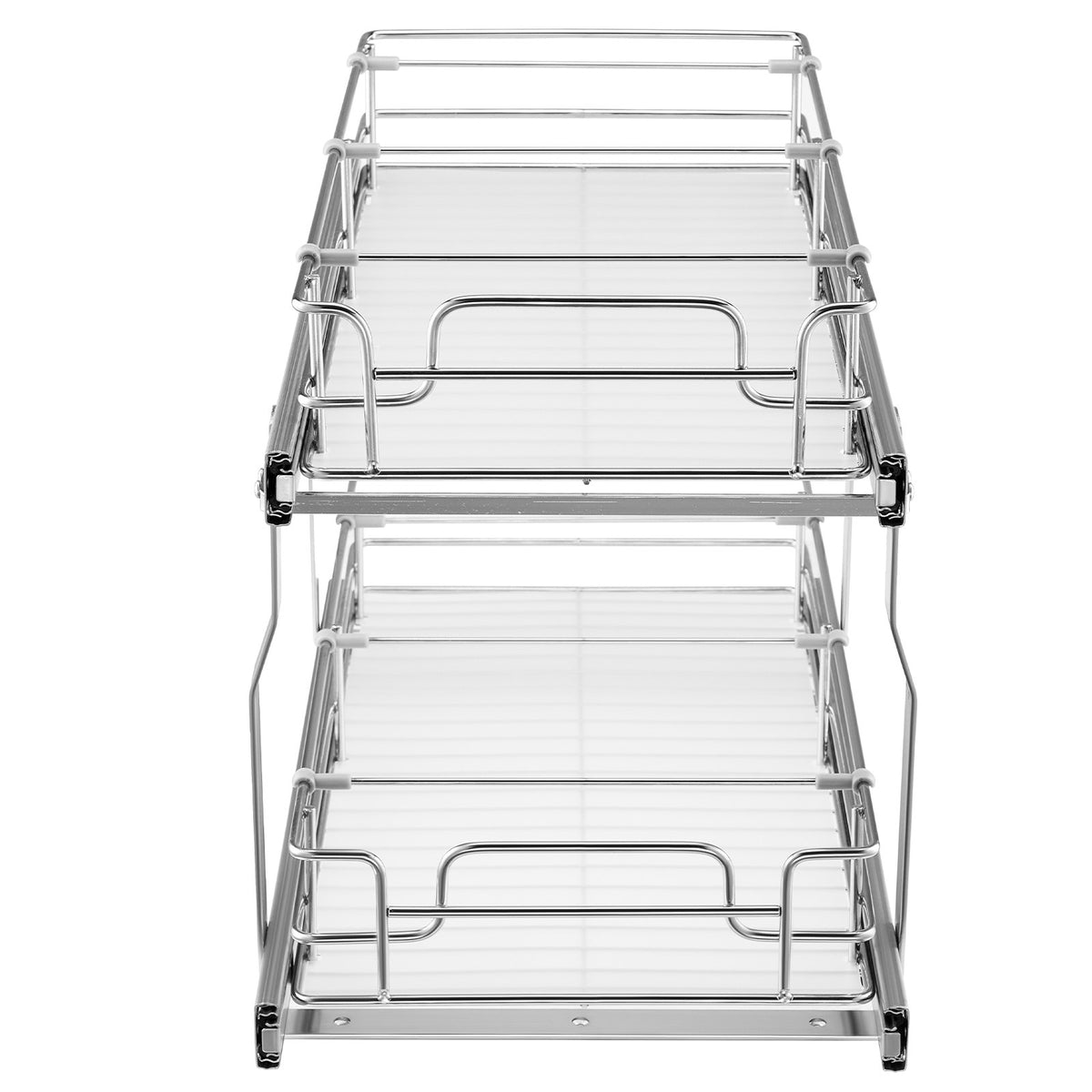 VEVOR 12"Wx21"Dx15"H Pull Out Cabinet Organizer, Heavy Duty Slide Out Pantry Shelves, Steel Roll Out Drawers, Sliding Drawer Storage for Home Under Sink, 13.5"Wx22"Dx18"H Install Size for Cabinet - FZSLLDGGEC12VMAA1V0 - view 10