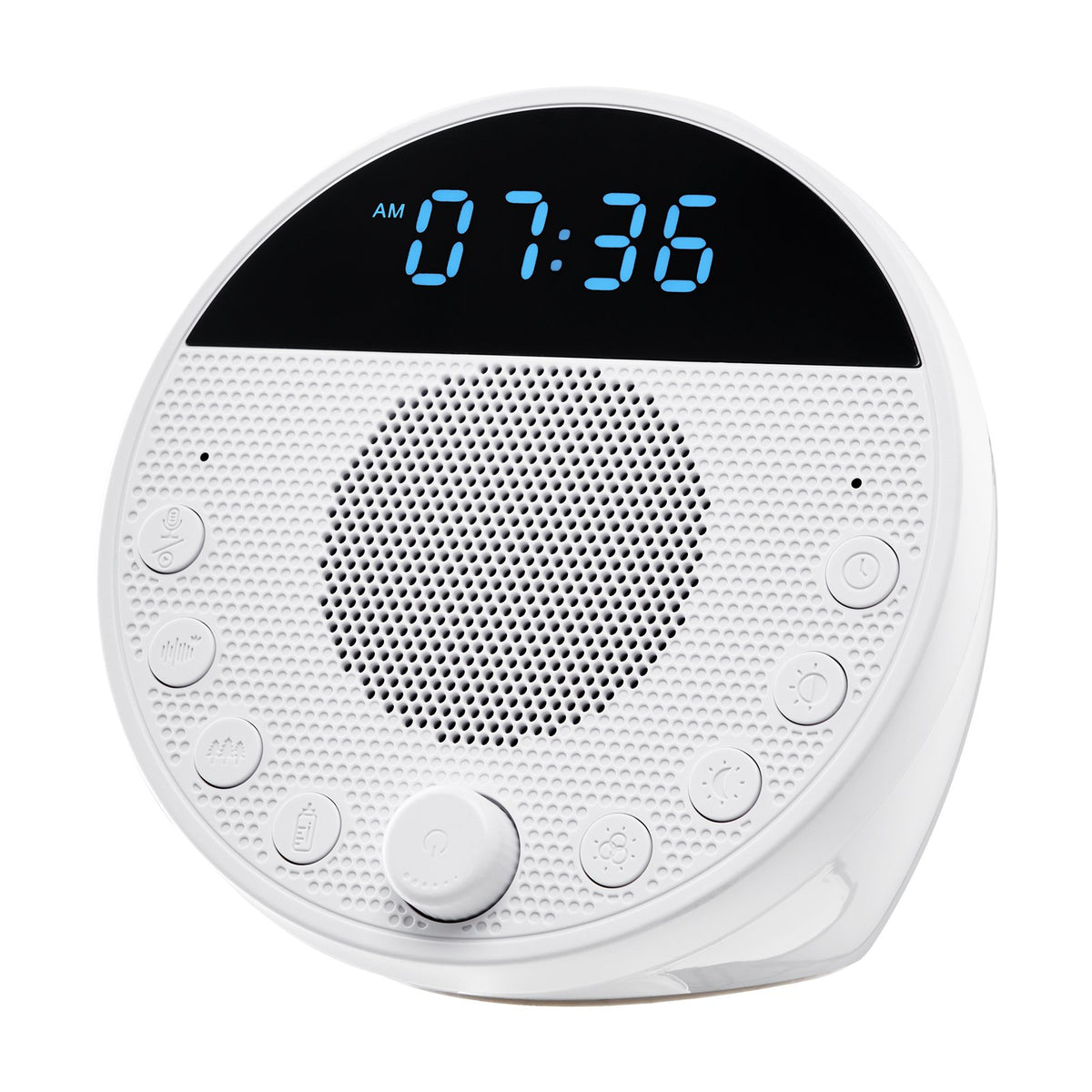 VEVOR Sound Machine, 18 Soothing Sleep Sounds and 7-Color Night Light, 5-in-1 White Noise Sound Machine with Dual Alarms, Auto-Off Timer and Memory Function, for Baby, Adults, Home, Office & Travel - FZSMYSLTMS18LRCKTV9 - view 1