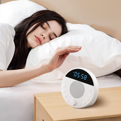 VEVOR Sound Machine, 18 Soothing Sleep Sounds and 7-Color Night Light, 5-in-1 White Noise Sound Machine with Dual Alarms, Auto-Off Timer and Memory Function, for Baby, Adults, Home, Office & Travel - FZSMYSLTMS18LRCKTV9 - view 9
