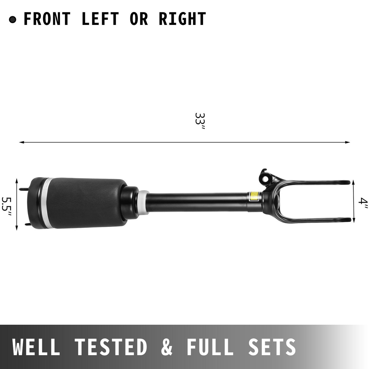 VEVOR Front Air Suspension Spring Shock Strut, Suspension Front Air Shock Absorber, Compatible with Mercedes W164 GL350 GL450 1643206113 - G4513QNBZ00000001V0 - view 6