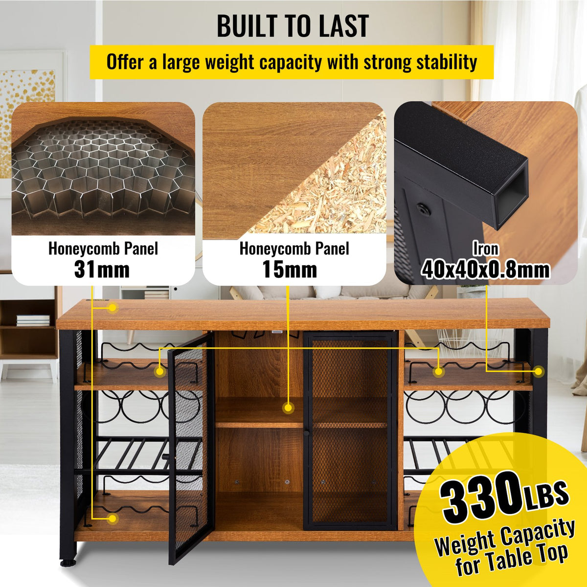 VEVOR Wine Cabinet - Select Your Configuration - G5512X1358X30L8GZV0 - view 3